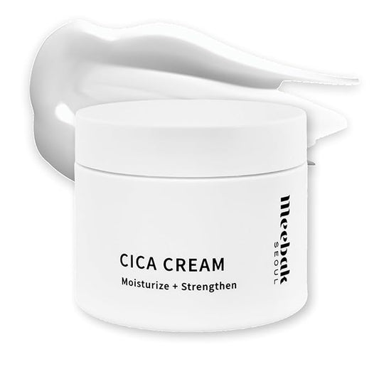 Meebak Cica Cream | Daily Repair Moisturizer with Niacinamide, Ceramide, & Retinol | Deep Hydration & Soothing | Locks in Moisture | Suitable for Sensitive Skin