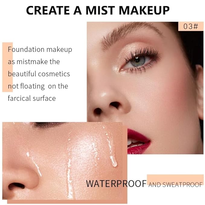 Foundation Full Coverage Liquid Foundation Cream - Lightweight Concealer - Suitable for All Skin Types (wheaten 04)