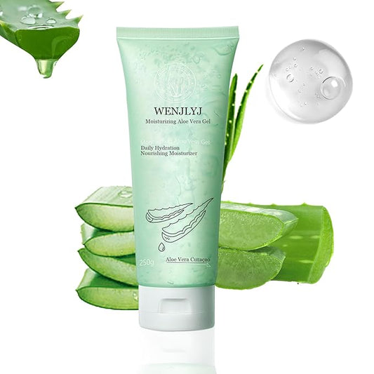 Aloe Vera Gel for Face,Moisturizing Hydrating After Sun Lotion for Body,Non-Sticky Pure Aloe Vera Gel,Fast Absorbing,All Skin Types