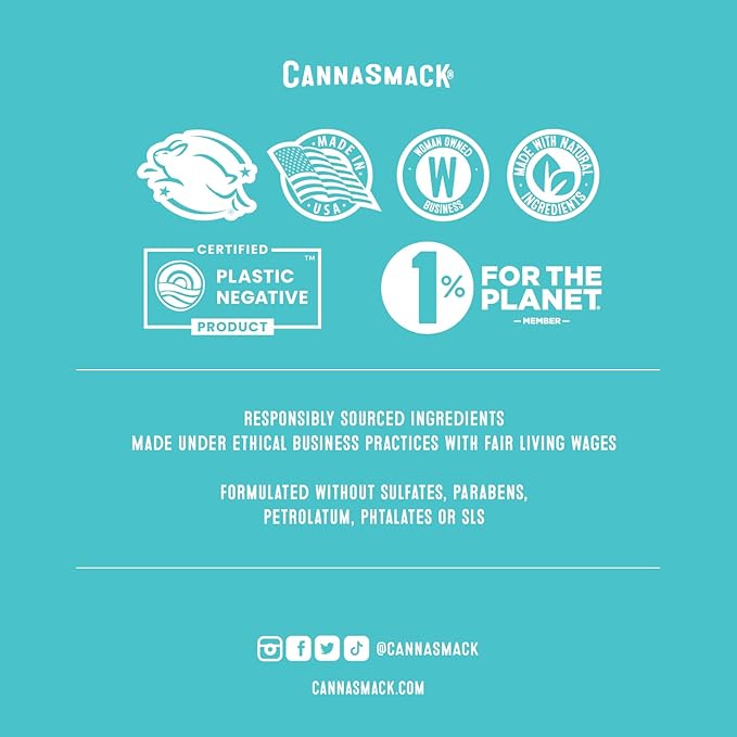 CannaSmack Natural Hemp Lip Balm - Cherry Flavor