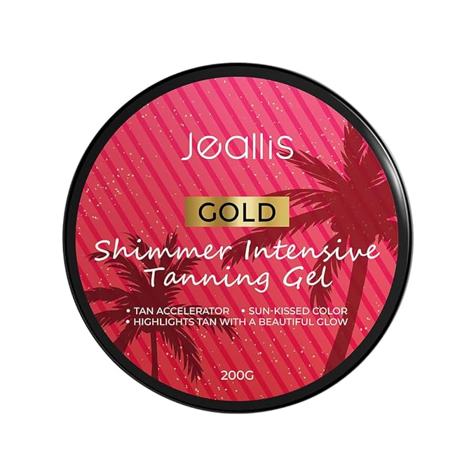 Extreme Dark Intensive Tanning Luxe Gel Pomegranate, Carrot Gold Shimmer Tanning Gel For Outdoor Sun, Tanning Butter With Dark Carrot Sun Tanning Oil For Natural Faster Darker Tan Spf0 200g