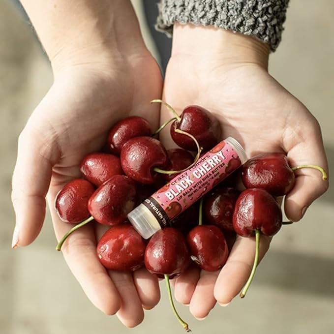 Crazy Rumors Black Cherry Lip Balm. Plant-Based,