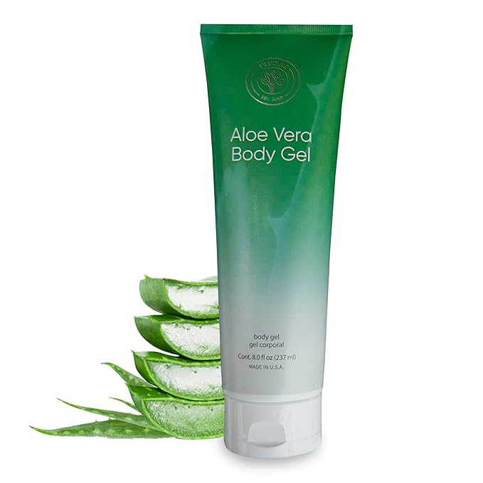 L’EUDINE Aloe Vera Gel - 8Fl Oz - Natural Aloe Gel for Skin Care - Premium Aloe for Sunburn Relief, Burns, and After Sun Care - Aloe Gel for Face, Body - Aloe Vera for Scar Treatment