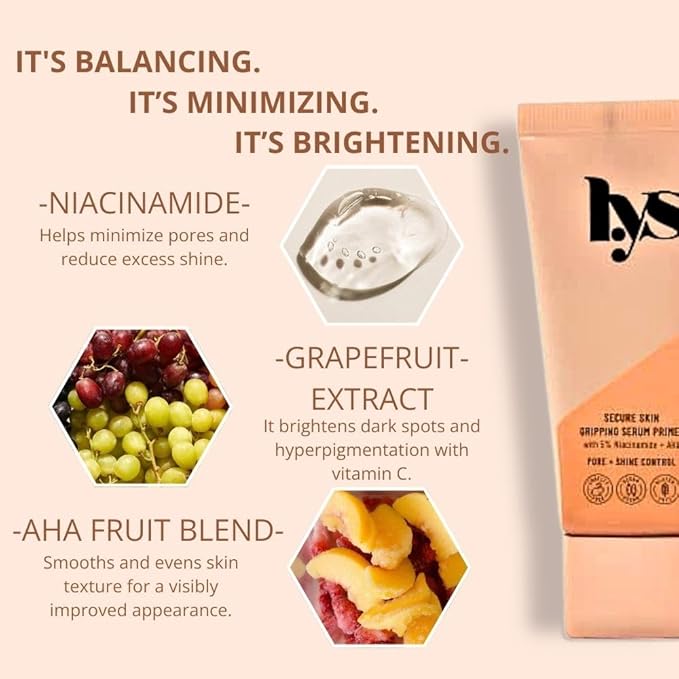 LYS Beauty Secure Skin Gripping Serum Primer 1 1 oz