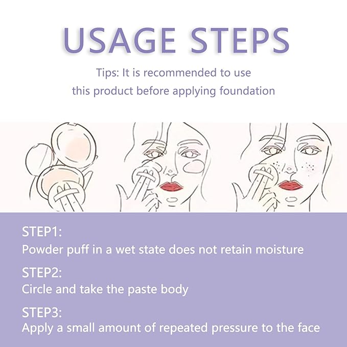 Chillab Lavender Matte Powder,Matte Oil Control Face Pressed Powder,Face Setting Powder with Mini Powder Puff for Silky Flawless Long-Lasting Lightweight Skin-friendly Face Cosmetics (Lavender)