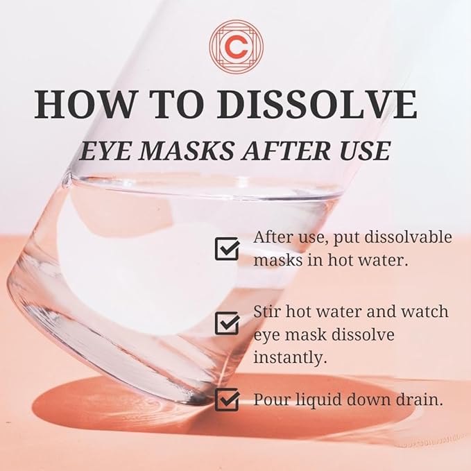 Depuffing Dissolvable Under Eye Masks - Enriched with Glucomannan, and Pumpkin Seed - Combat Fatigue, Reduce Puffiness, and Hydrate for a Fresh Look - Under Eye Mask Patches