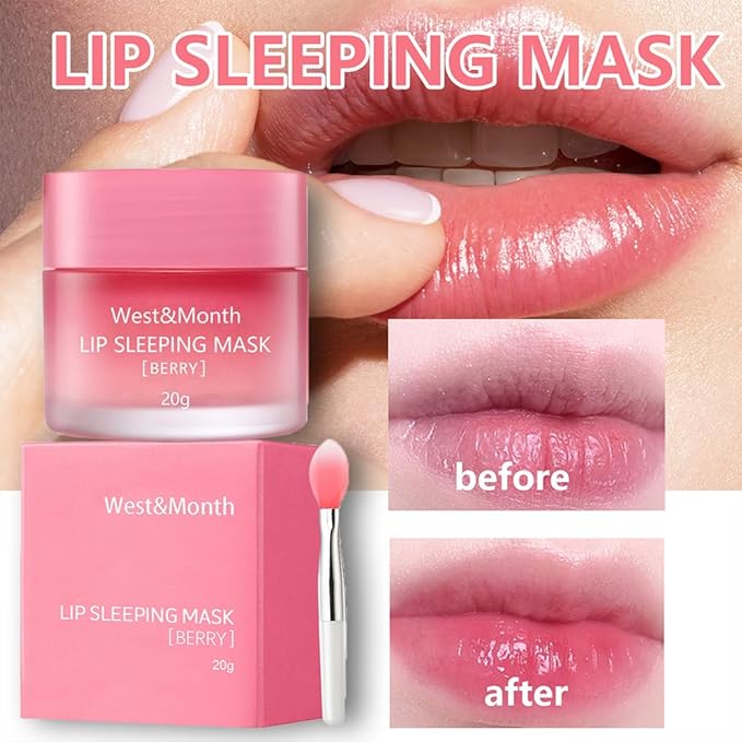 Lip Sleeping Mask,Night Repair Lip Mask,Hydrating