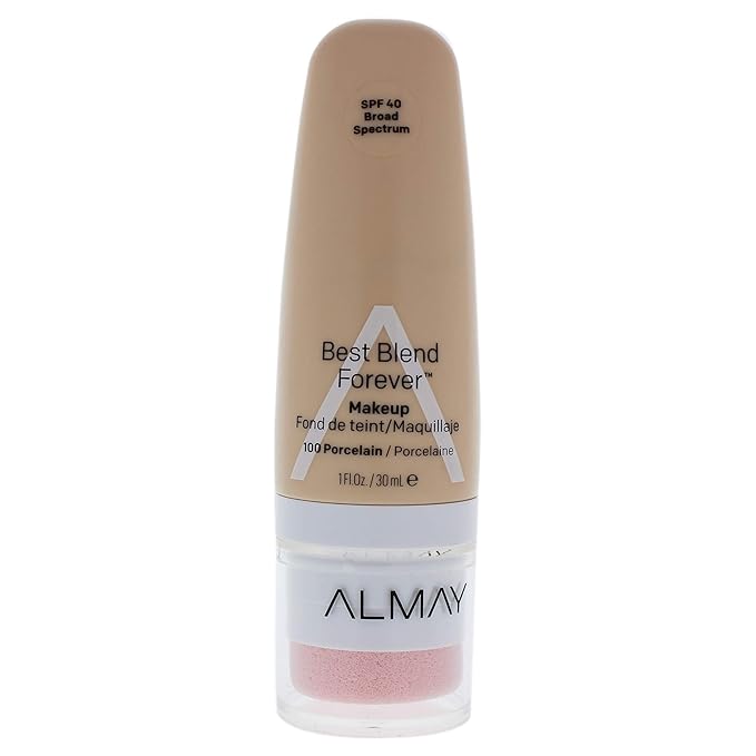 Almay Best Blend Forever Foundation, Porcelain, 1 fl. oz., SPF 40 Broad Spectrum