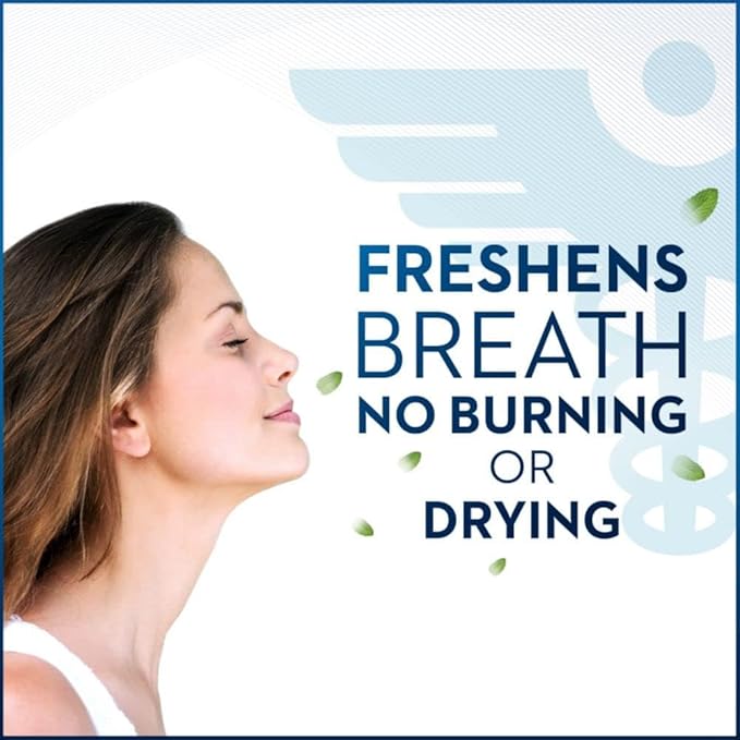 Oral-B Dry Mouth Oral Rinse Mouthwash, Moisturizing Mint, 16 Fl Oz