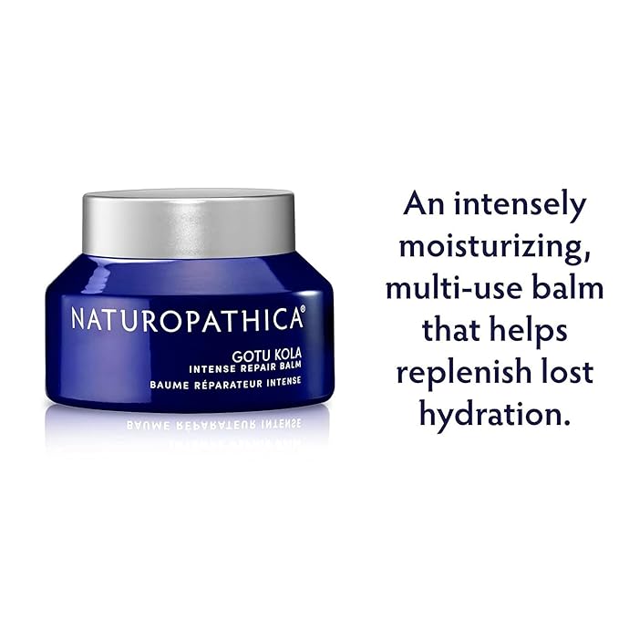 Naturopathica Gotu Kola Intense Repair Balm, Daily Facial Moisturizer for Skin Barrier Repair, Hydrating Face Cream to Help Reduce Redness, 2.8 oz