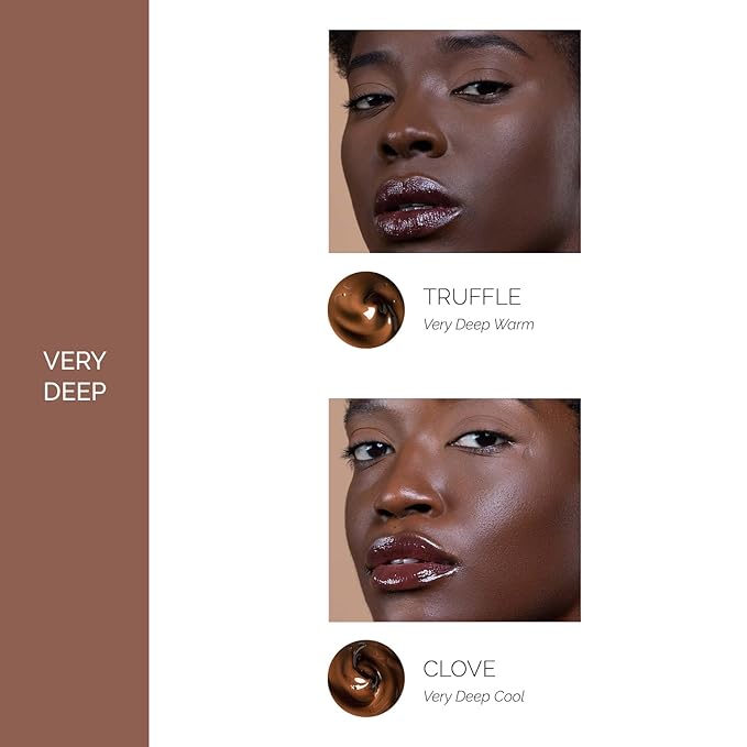 OFIR Skin Satin Medium Coverage Foundation | Buildable, Non-Creasing Finish | Vegan, Cruelty-Free, Paraben-Free Makeup | Blue Light Protection | 1 FL OZ (Truffle - Very Deep Cool)