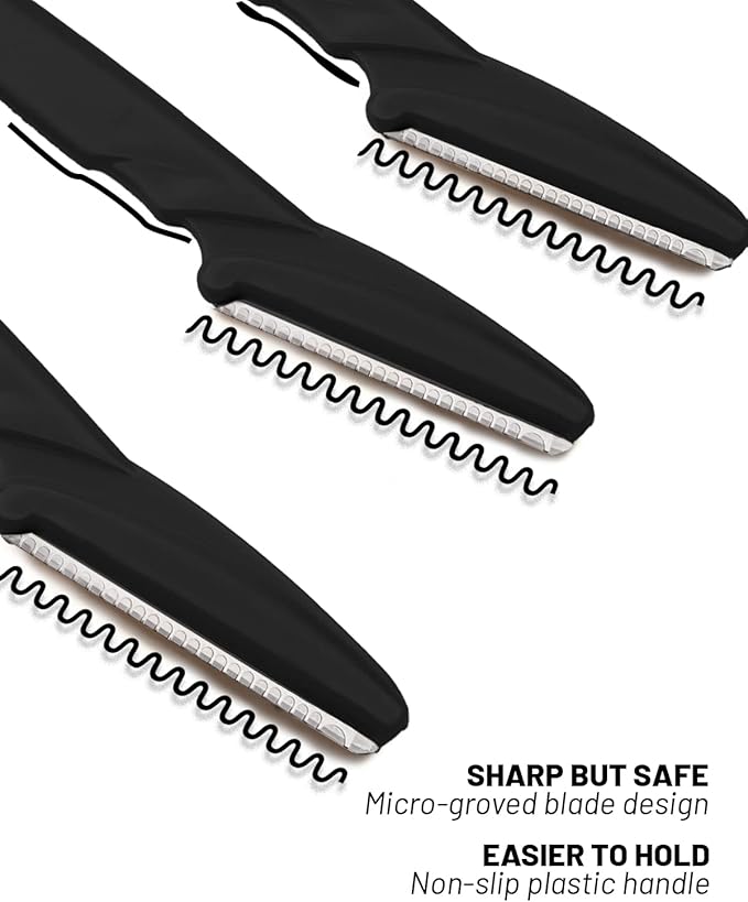 MoHern Dermaplaning Tool for Face, 30 Pcs Dermaplane Razor for Face, Multipurpose Face Razors for Women and Men, Black