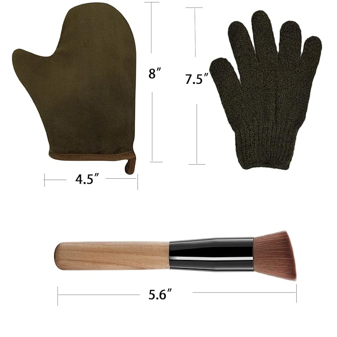 3 Piece Self Tanning Mitt