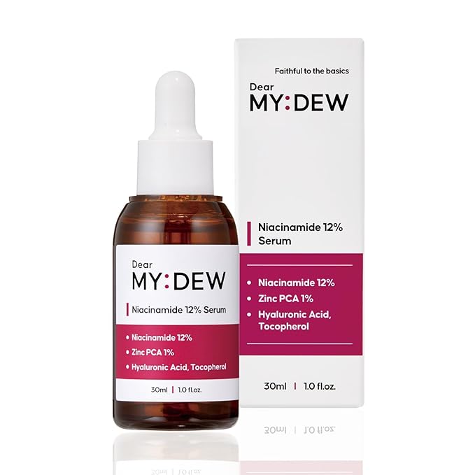 12% Niacinamide Serum with 1% Zinc PCA, Pore Minimizer for Face, Control Excess Oil and Sebum, Improve Uneven Skin Tone, Discoloration Correcting, Fast Absorbing, Korean Skincare, 1Fl Oz