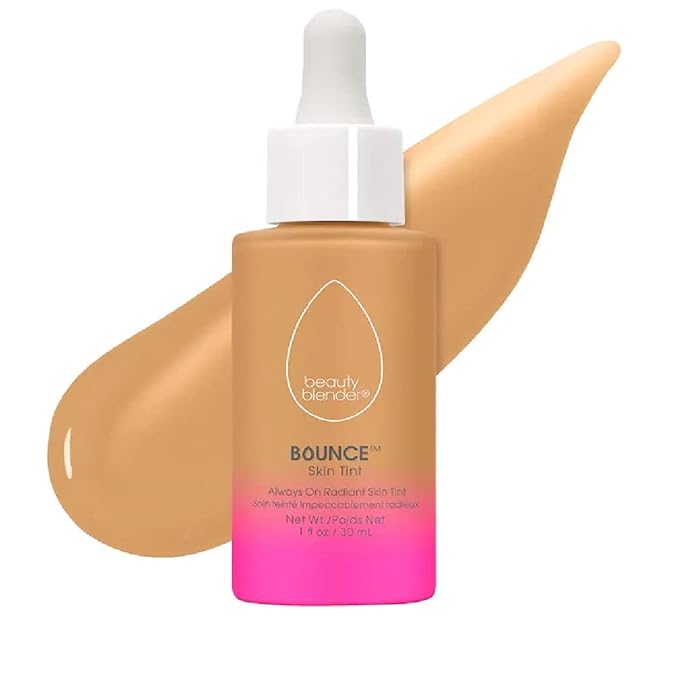 Beautyblender 12-Hour Always on Radiant Skin Tint, Breathable Serum Foundation Stays Put for All Day Long Wear, Infused with Hyaluronic Acid & Niacinamide, Tan 1