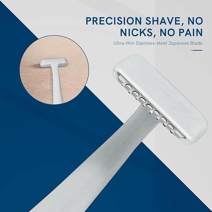 Eyebrow Razors for Men 6 Pieces, Japanese Blades Precision Dermaplane Razors, Small Eyebrow Trimmer Set, Multipurpose Exfoliating Dermaplaning Tools for Peach Fuzz, Small Face Razors for Men and Women
