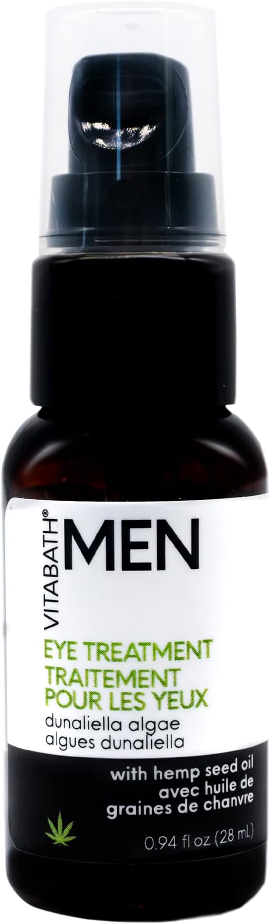 Vitabath Men's Eye Treatment Face Cream Moisturizer Soothe & Reduce Bags, Dark Circles, Puffiness & Look of Wrinkles Around Eyes, Unscented - 0.94 fl oz