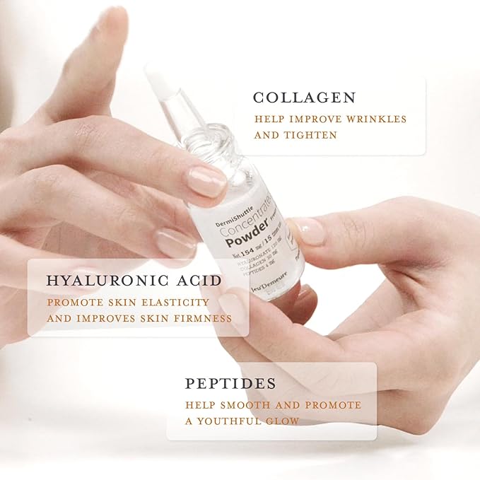 JEU'DEMEURE DermiShuttle Lifting Kit - Anti Aging Serum, Face Serum for Firming, Anti Wrinkle, Skin Elasticity, Hydrating with Collagen, Peptides, Korean Skincare (2 Weeks)