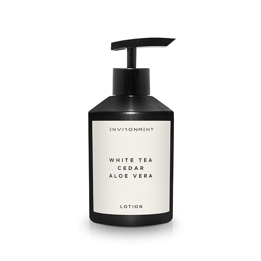 ENVIRONMENT Inspired by 5-Star Hotels WSTN Lotion, 300ml Luxury Scented Lotion (White Tea | Cedar | Aloe Vera) Bathroom Luxury, Men & Women High-End Body Lotion, Hand Cream, Dry Skin Treatment