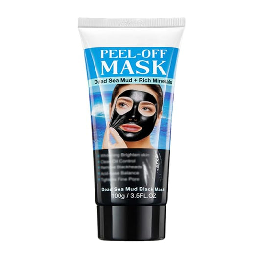 Dead Sea Mud Black Mask,Mineral-Rich Peel-Off Cleansing Mask,black head peel off masks,for Deep Cleansing Dirts, Pores, Skin Oil (1PC)