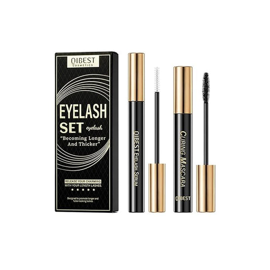 Makeup Sets.Lash serum.Mascara.Waterproof Smudgeproof Long Lasting.Gift Kit for Women Girls(2 Pcs Set)