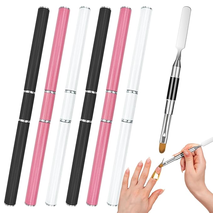 6 pack dual-ended polygel brush