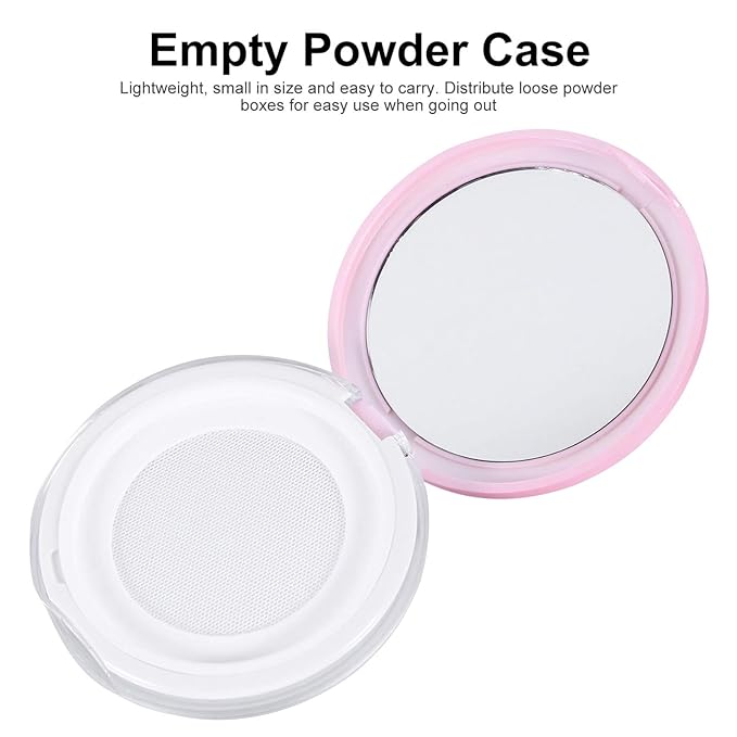 Powder Puff 2pcs Loose Powder Containers with Elasticated 5g