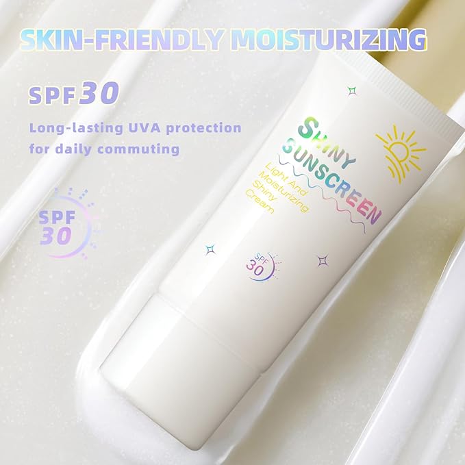 Shimmer Face Primer with Sunscreen, SPF 30, Highlighting Face