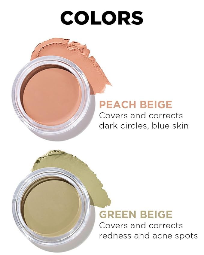 THESAEM Cover Perfection Pot Concealer #Green Beige - High Adherence & Coverage Balm, Conceals & Corrects Redness Spots, Matte Finish Sebum Control for Oily and Combination Skin