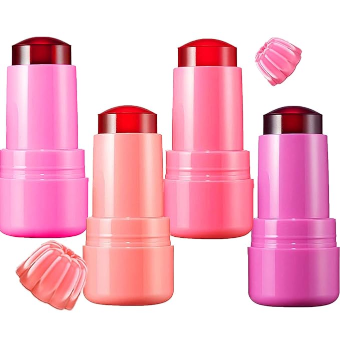 4 Colors Milk Jelly Blush Stick, Milk Cooling Cooling