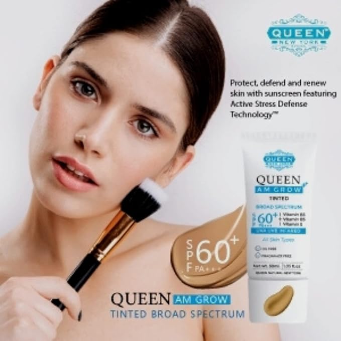 QUEEN AM GLOW | TINTED SunScreen SPF 60 of 1)