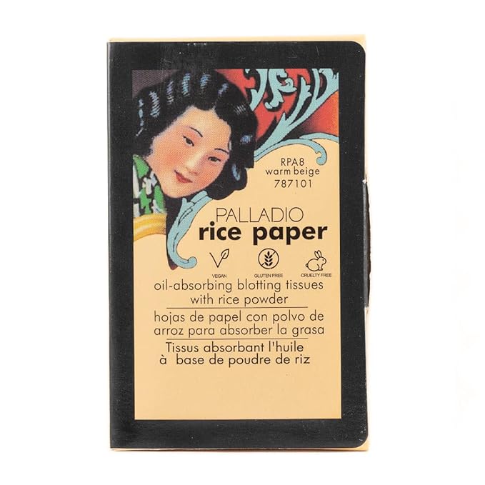 Palladio Rice Paper Facial Tissues for Oily Skin,