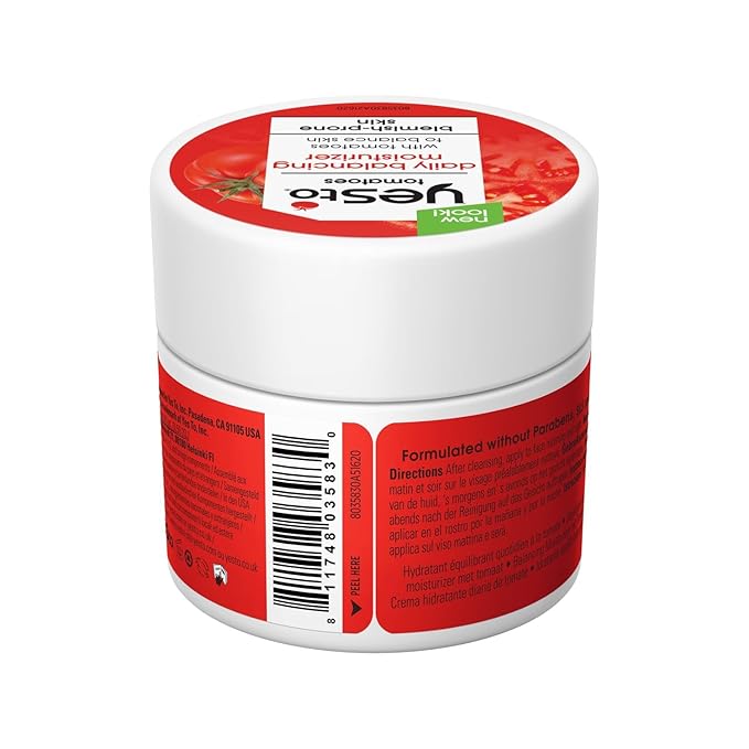 Yes To Tomatoes Daily Balancing Moisturizer, Blemish-Fighting & Enlightening Moisturizer, Natural Vegan & Cruelty Free, 1.7 Fl Oz