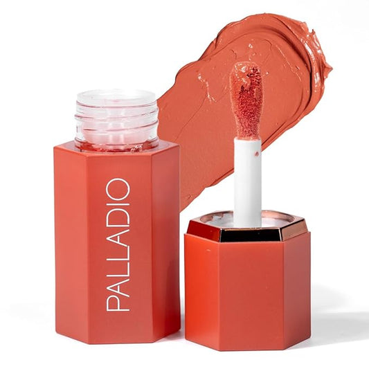 Palladio Liquid Blush for Cheeks & Lips 2-in-1 Sunny Coral