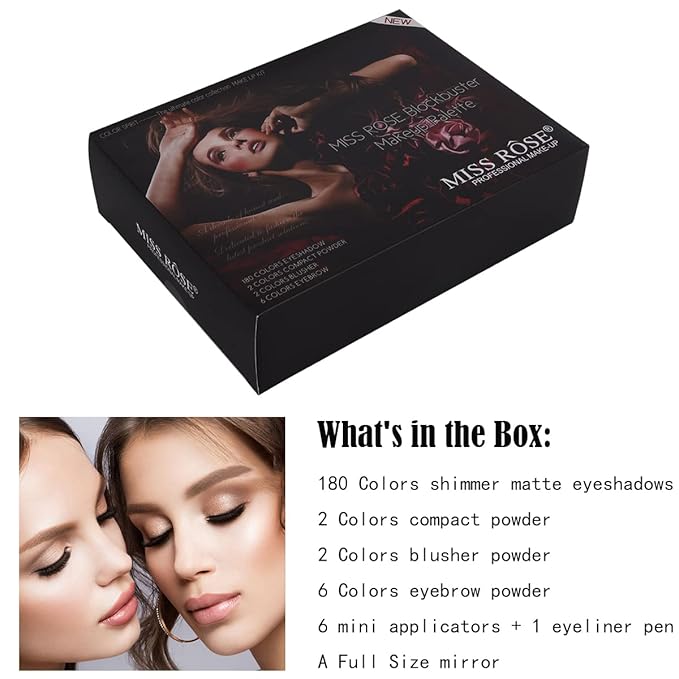 190 Colors Cosmetic Make up Piano