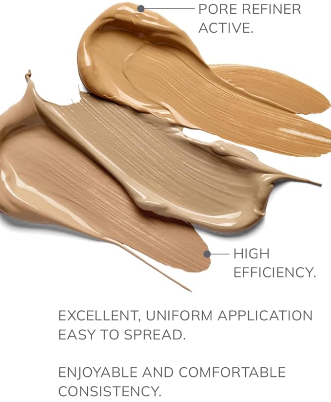 FARMASi Vfx Pro Foundation, Full Coverage Liquid Cream, Lightweight Long Lasting Coverage, Breathable Skin Moisturizer with Color True Matte Blending, Face Makeup, 1 fl. oz / 30 ml - Neutral Medium 13