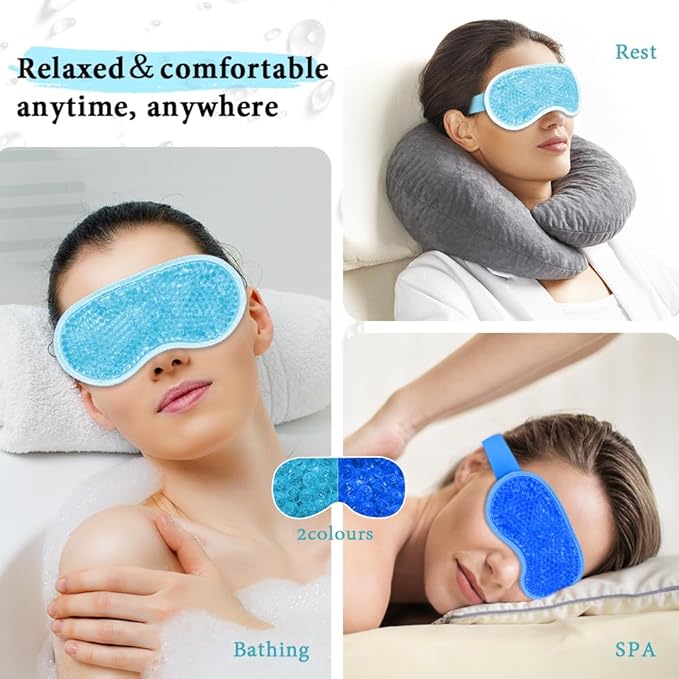 Cooling eye mask and silky