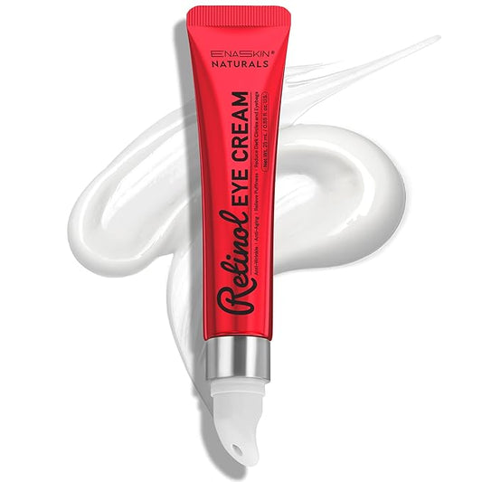 Retinol Under Eye Cream for Dark Circles & Puffiness, Daily Wrinkle Cream, Anti Aging Line Smoothing Skin Care Treatment for Women and Men, 1.7 fl. oz