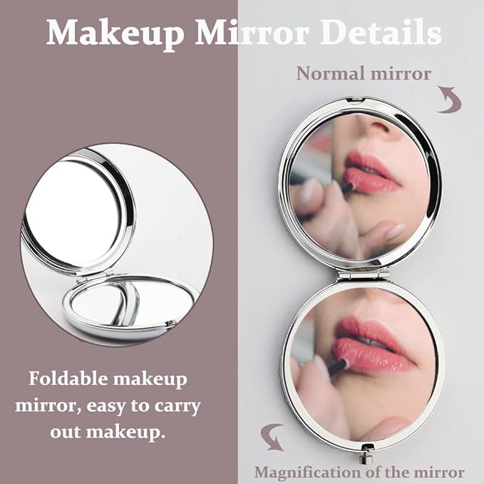 TGBJE Eye Lash Pocket Mirror Lashes Girl Gift