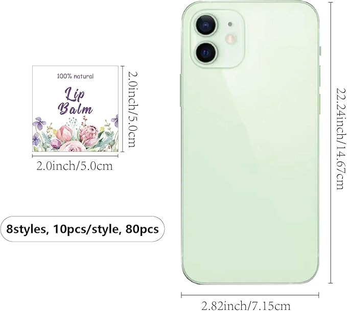 CRASPIRE 80Pcs 8 Styles Lip Balm Lipsticks