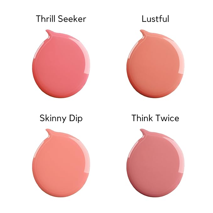 W7 Cheeky Dip Liquid Blusher - Pigmented Colour For Cheek Makeup - Satin Matte Finish - Lustful (Pink)