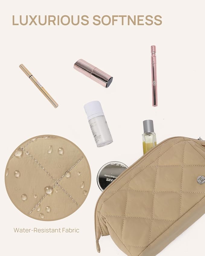 Telena puffer makeup bags for