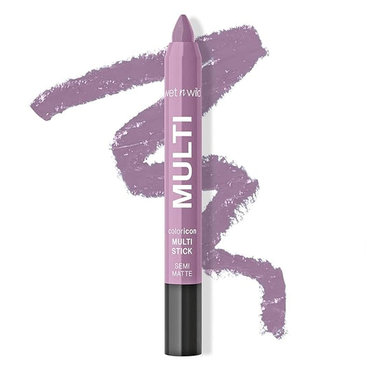 wet n wild Color Icon Cream Eyeliner Eyeshadow Multi-Stick, Moisturizing, Nourishing Velvety Cream-to-Powder Buildable & Blendable Formula, Cruelty-Free & Vegan - Lavender Bliss