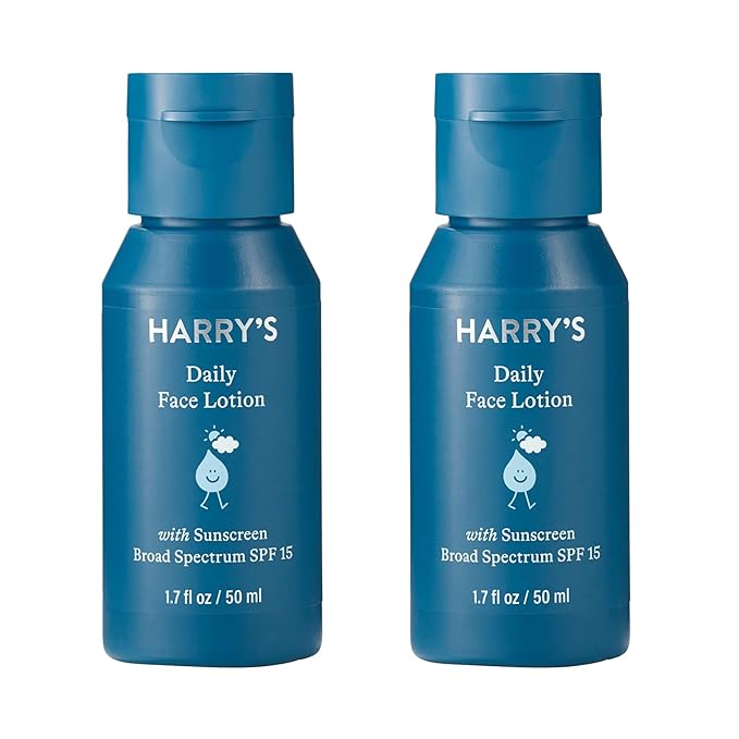 Harry's Face Lotion with SPF Face Moisturizer, 1.7 Fl Oz, Pack of 2