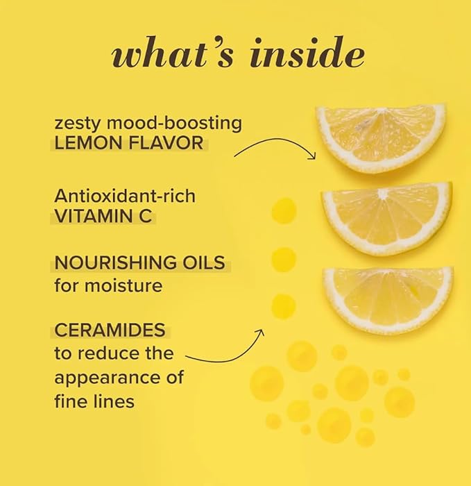 Burt's Bees 100% Natural Origin Lip Treatment with Sea Minerals Sweet Mint (Lemon Sorbet) - Hydrating, Moisturizing, Nourishing, Uplifting Lip Balm