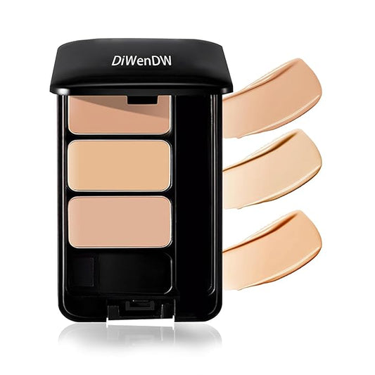3 Colors Corrector Palette,Moisturizing Long Lasting Waterproof Cream