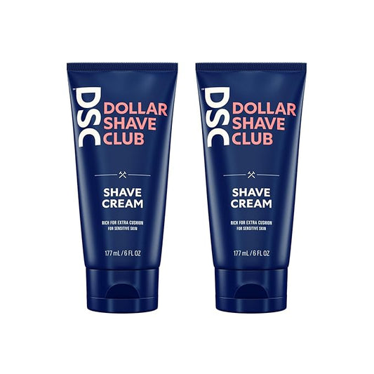 Dollar Shave Club | Shave Cream 6 ounce (2 Pack) | Hydrating Shaving Cream for Sensitive Skin