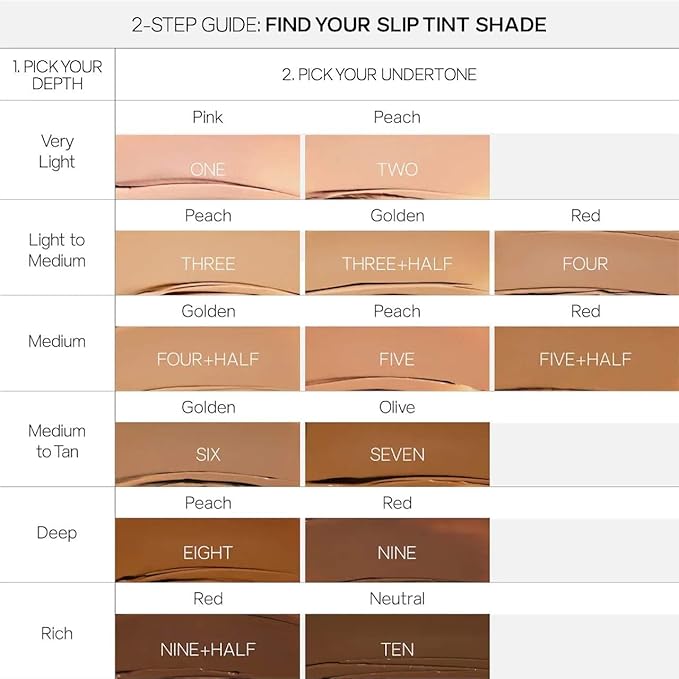 Saie Slip Tint Tinted Moisturizer with SPF 35 - Light Coverage, Glowy Skin Tint & Mineral Sunscreen for Face with Hydrating Hyaluronic Acid - Summer Makeup Essential - Shade Seven (1.35 oz)