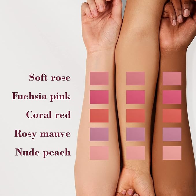 Cilrofelr Dewy Liquid Blush, Soft Cream Liquid Blush Nude Peach)