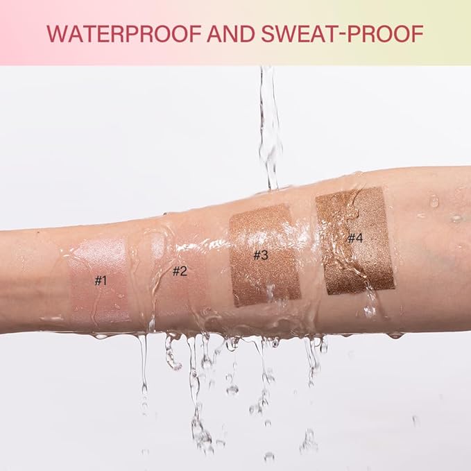 Multi-Use Makeup Bronzer Stick for Effortless Glow - Hydrating Solid Moisturizer with Natural Bronze Tint for Eyes, Lips & Cheeks (#3 Rich Glow)